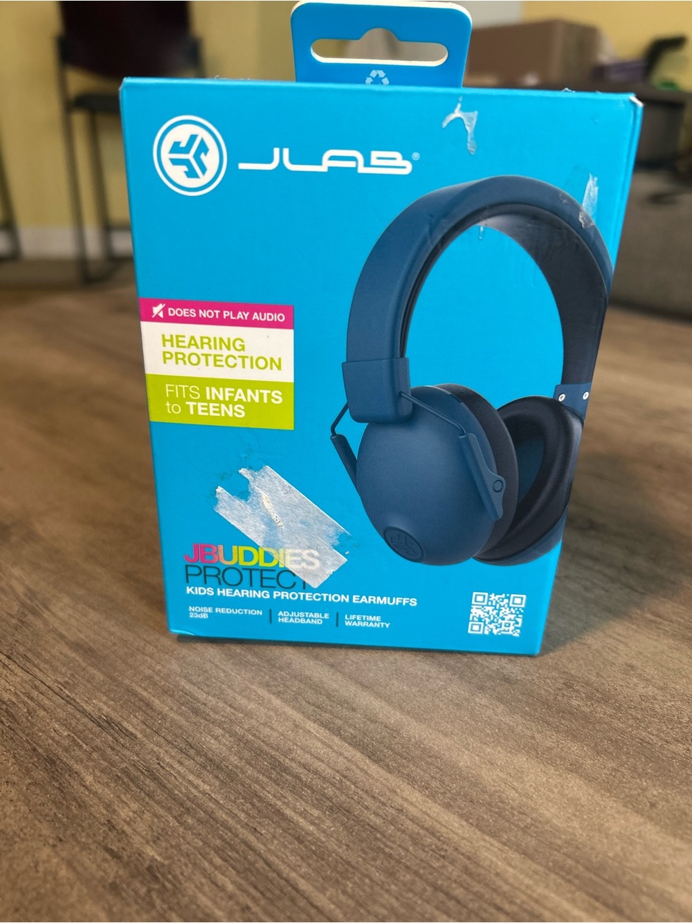 JLab JBuddies Protect Kids Hearing Protection Over-Ear Earmuffs - Blue